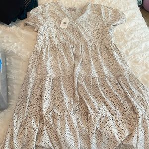 Tiered midi dress